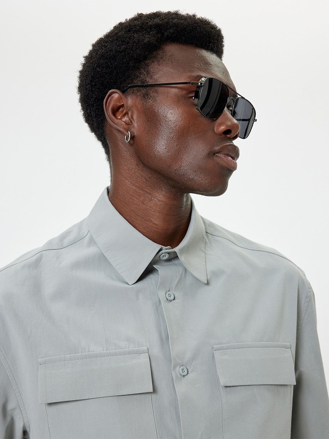 

Koton Men Opaque Casual Shirt, Grey