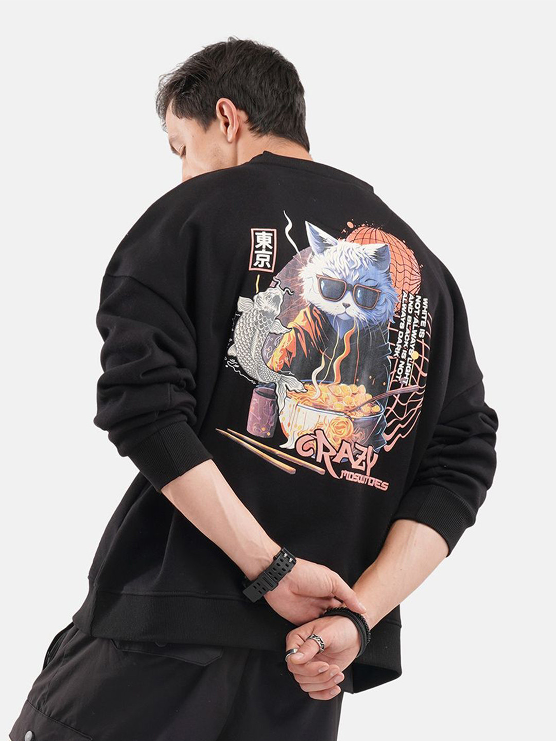 

Crazy Mosquitoes Men Sweatshirt, Black