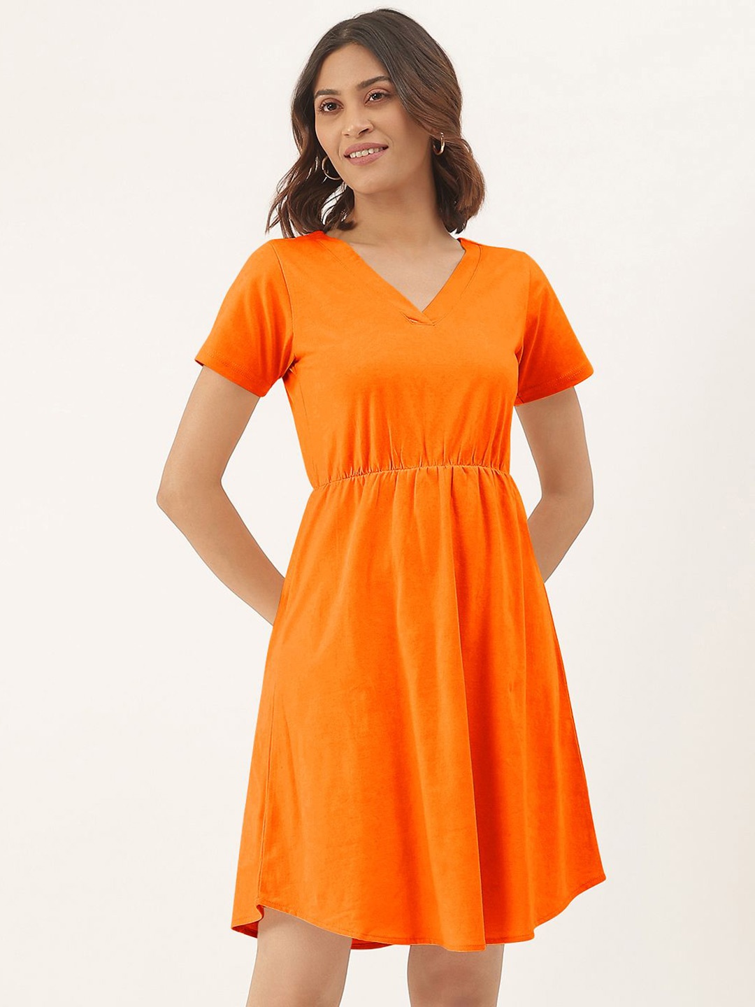 

BRINNS Fit & Flare Dress, Orange