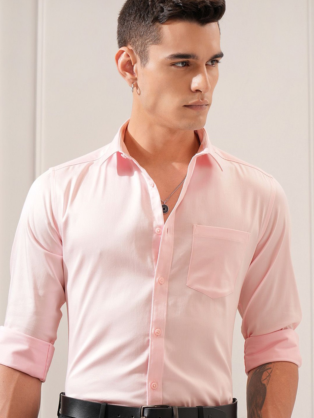 

Highlander Men Slim Fit Shirt, Pink