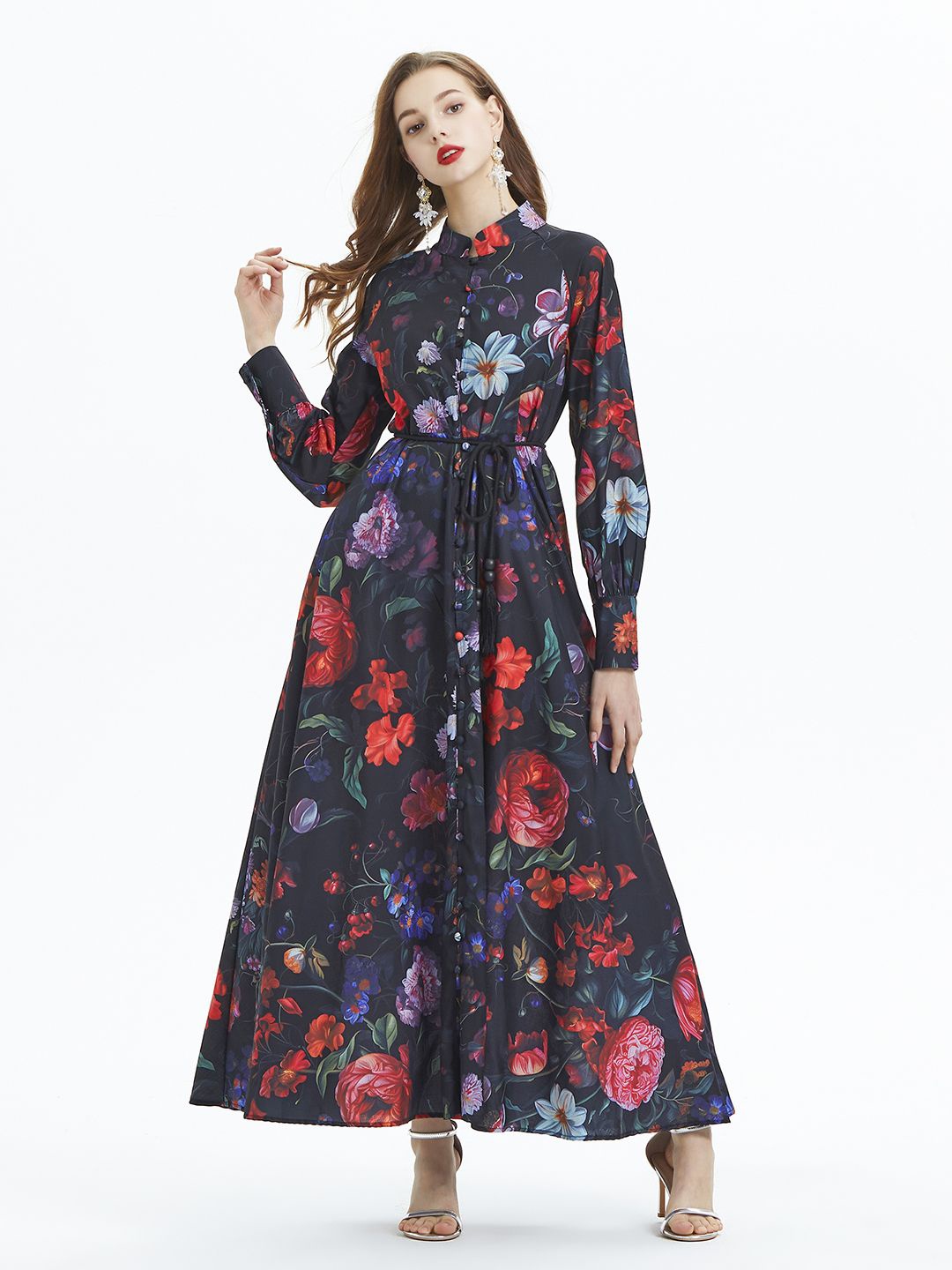 

JC Collection Floral Print Maxi Dress, Multi