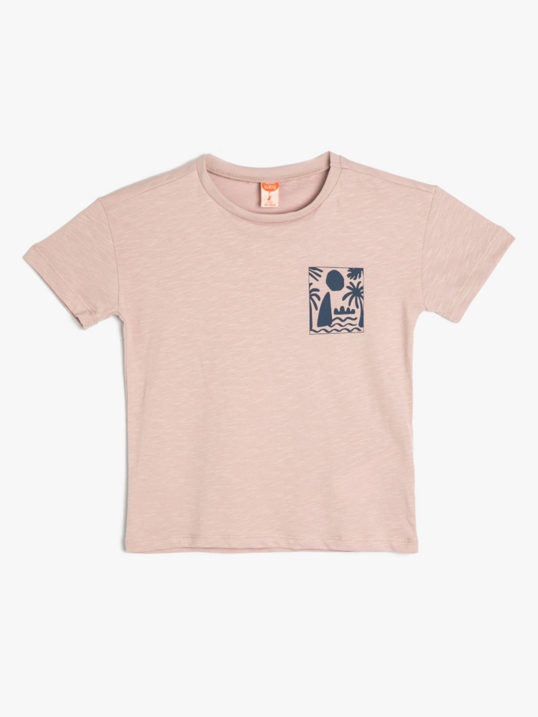 

Koton Boys Henley Neck Pockets T-shirt, Pink