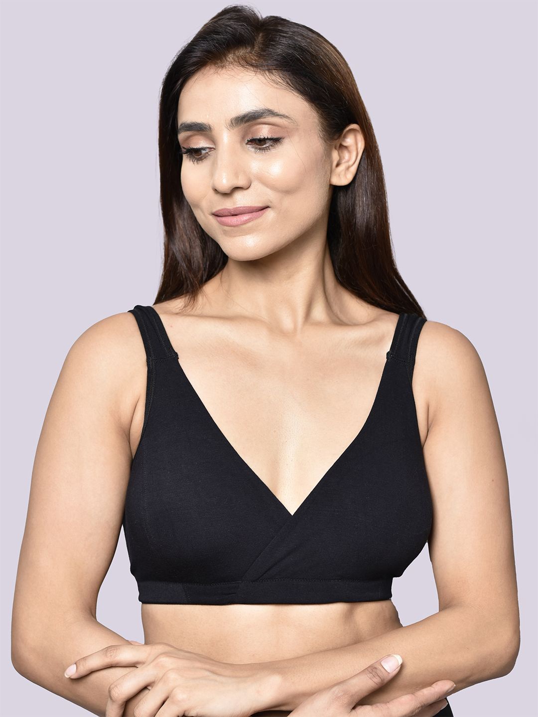 

Inner Sense Medium Coverage Maternity Bra, Black