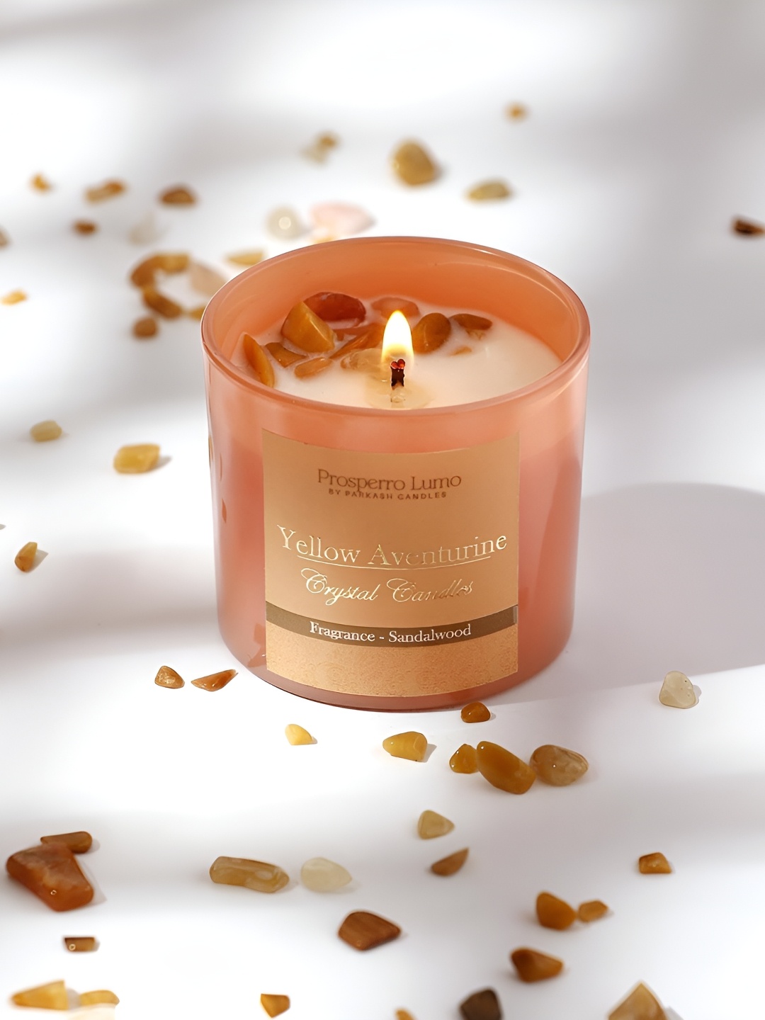 

Parkash Candles Orange & White Scented Textured Jar Candle