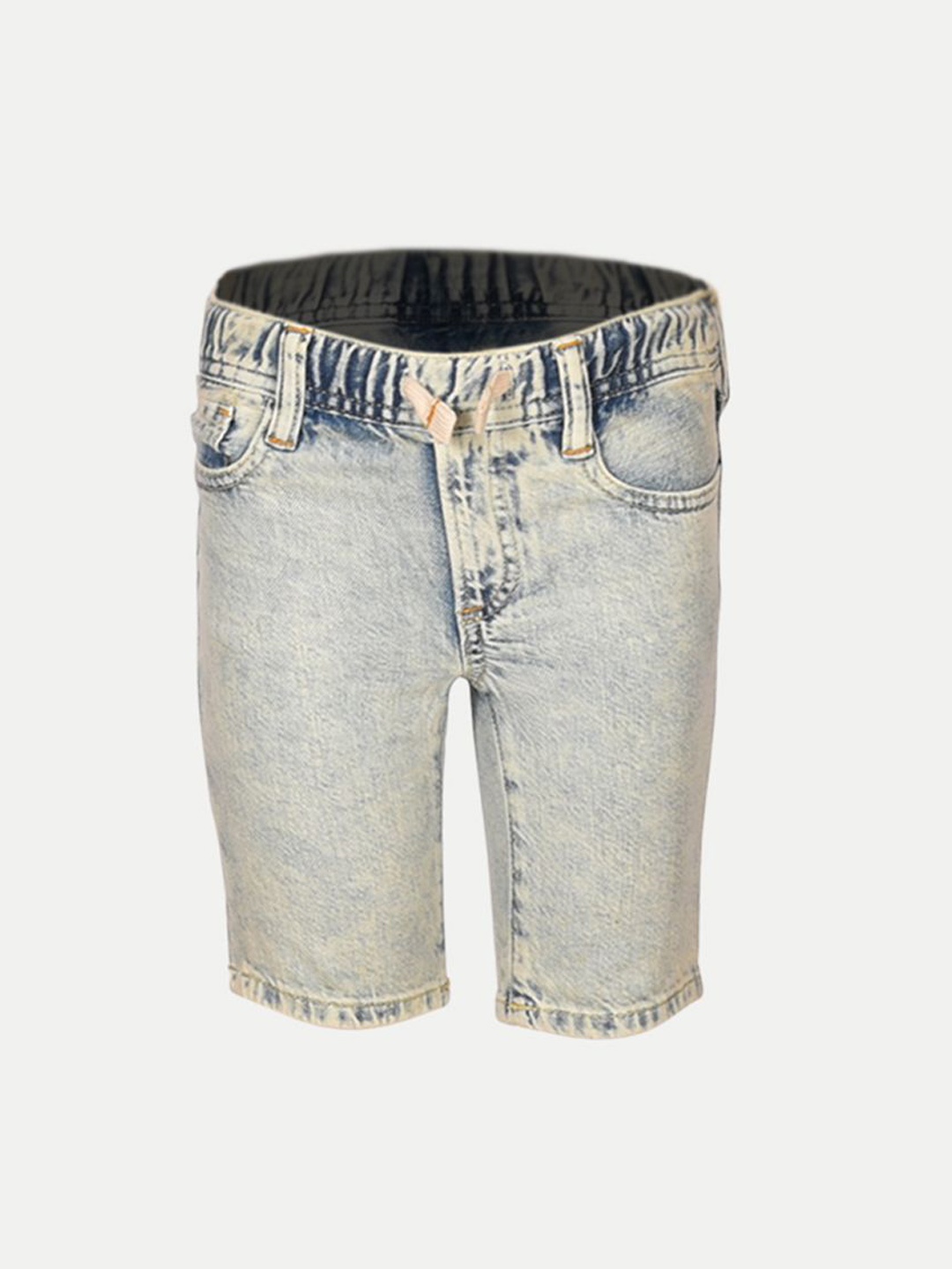 

BAESD Boys Washed Denim Regular Fit Shorts, Blue