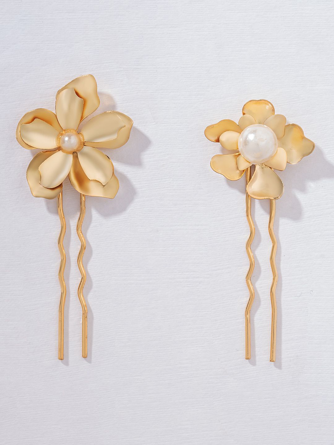 

HAIR DRAMA CO. Women Set of 2 U Pins, Gold