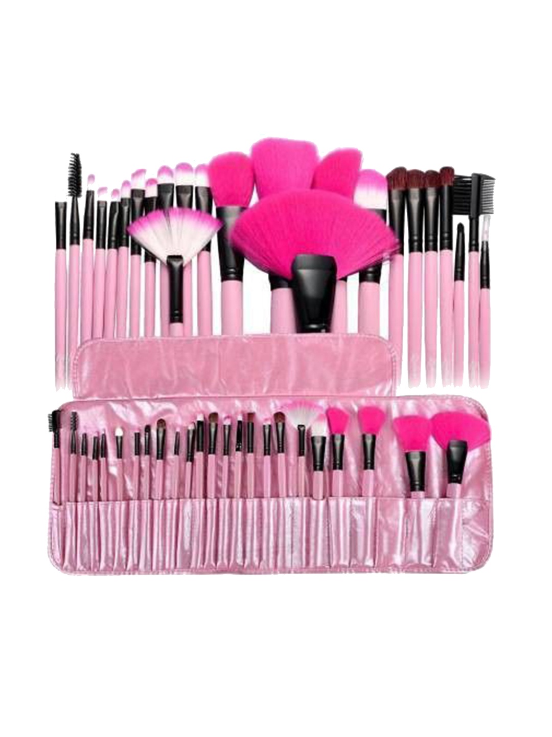 

Yoana Set Of 24-Pcs Makeup Brush Set With Leather Pouch, Pink