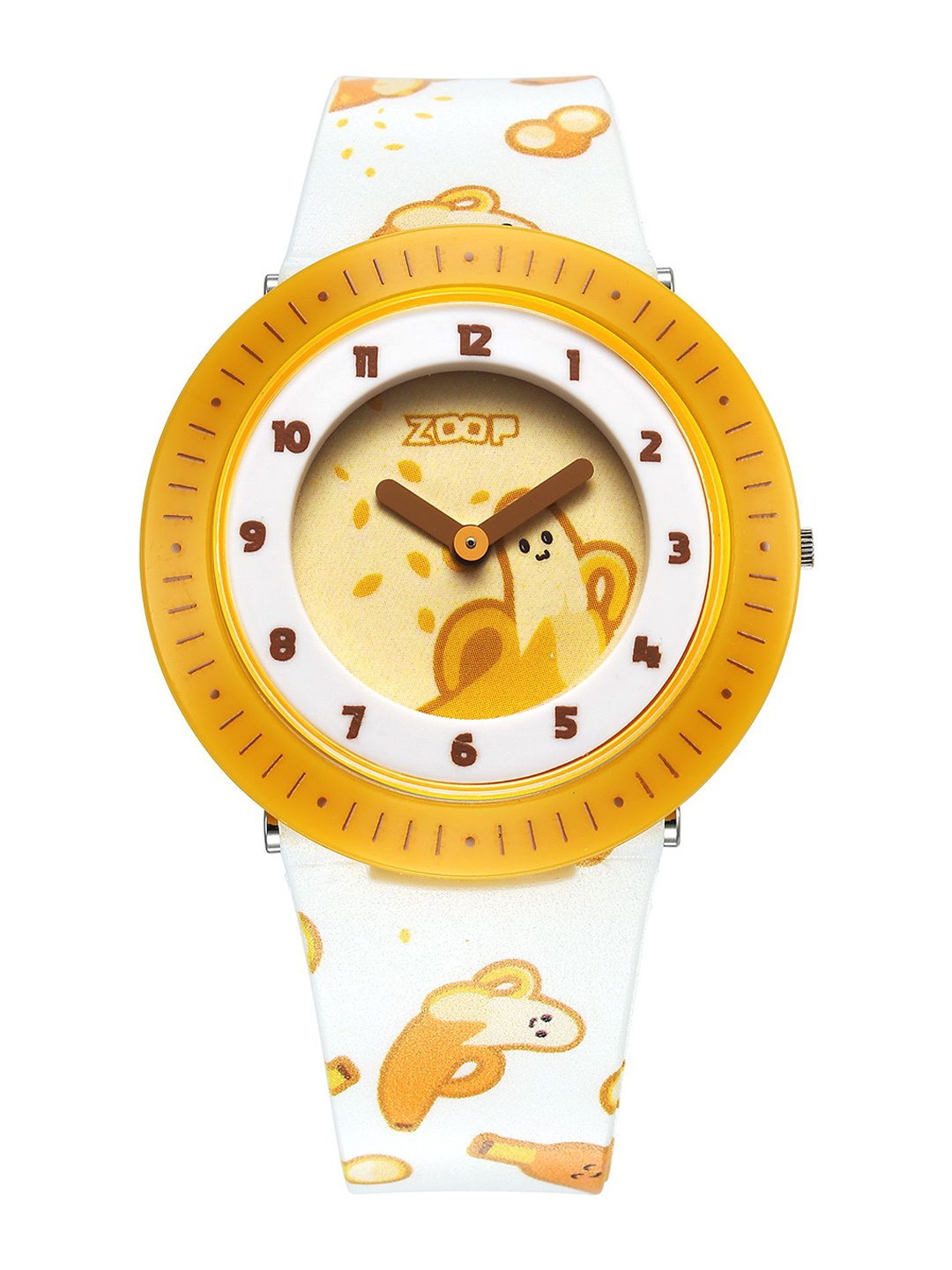 

ZOOP from TITAN Unisex Kids Embellished Dial & Bracelet Style Straps Analogue Watch 26007PP11W, Yellow