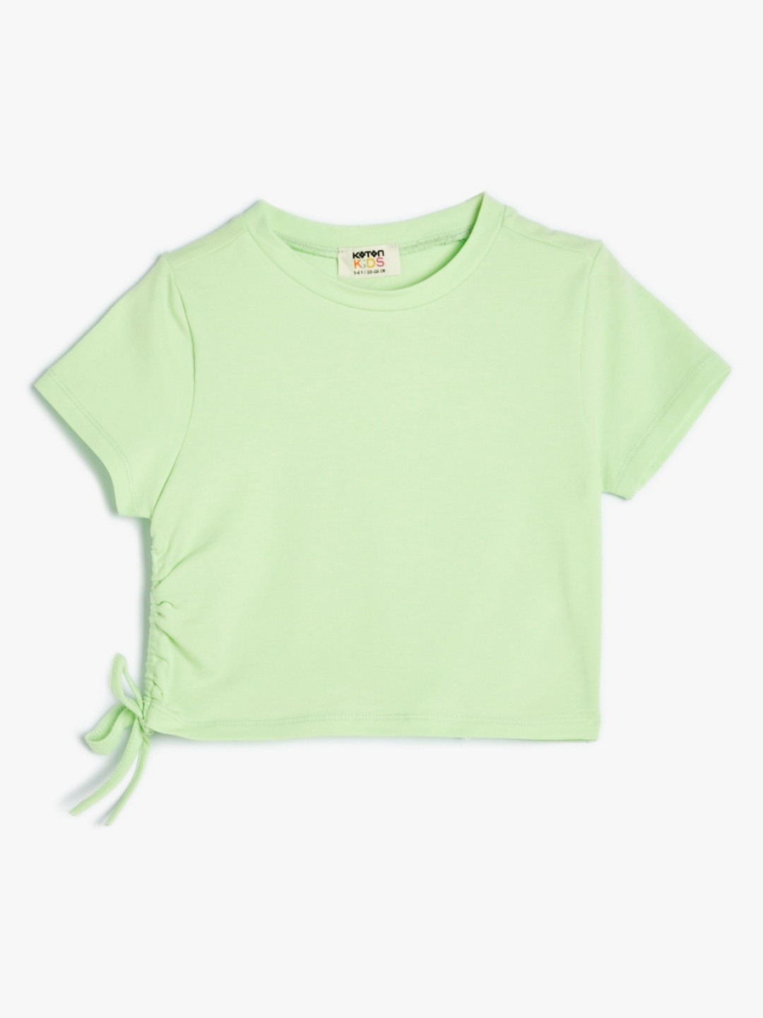 

Koton Girls Raw Edge T-shirt, Green
