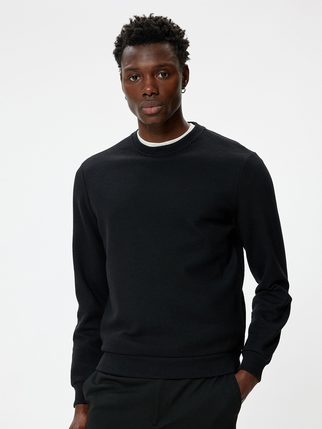 

Koton Men Sweatshirt, Black