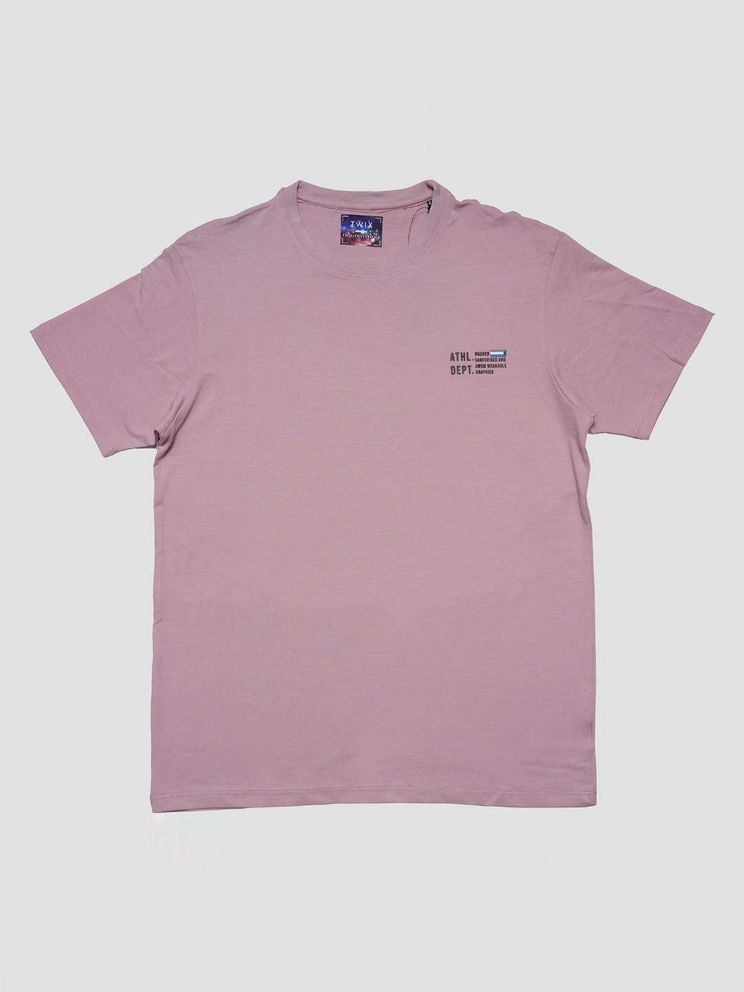 

TWIX Boys Solid Round Neck Cotton T-Shirt, Pink
