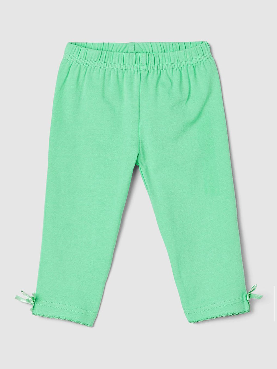 

max Infants Girls Mid-Rise Ankle Length Leggings, Green