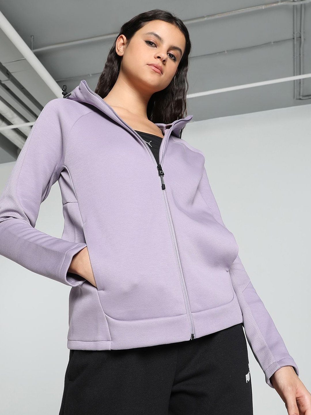 

Puma EVOSTRIPE Women's Full-Zip Hoodie Jacket, Purple