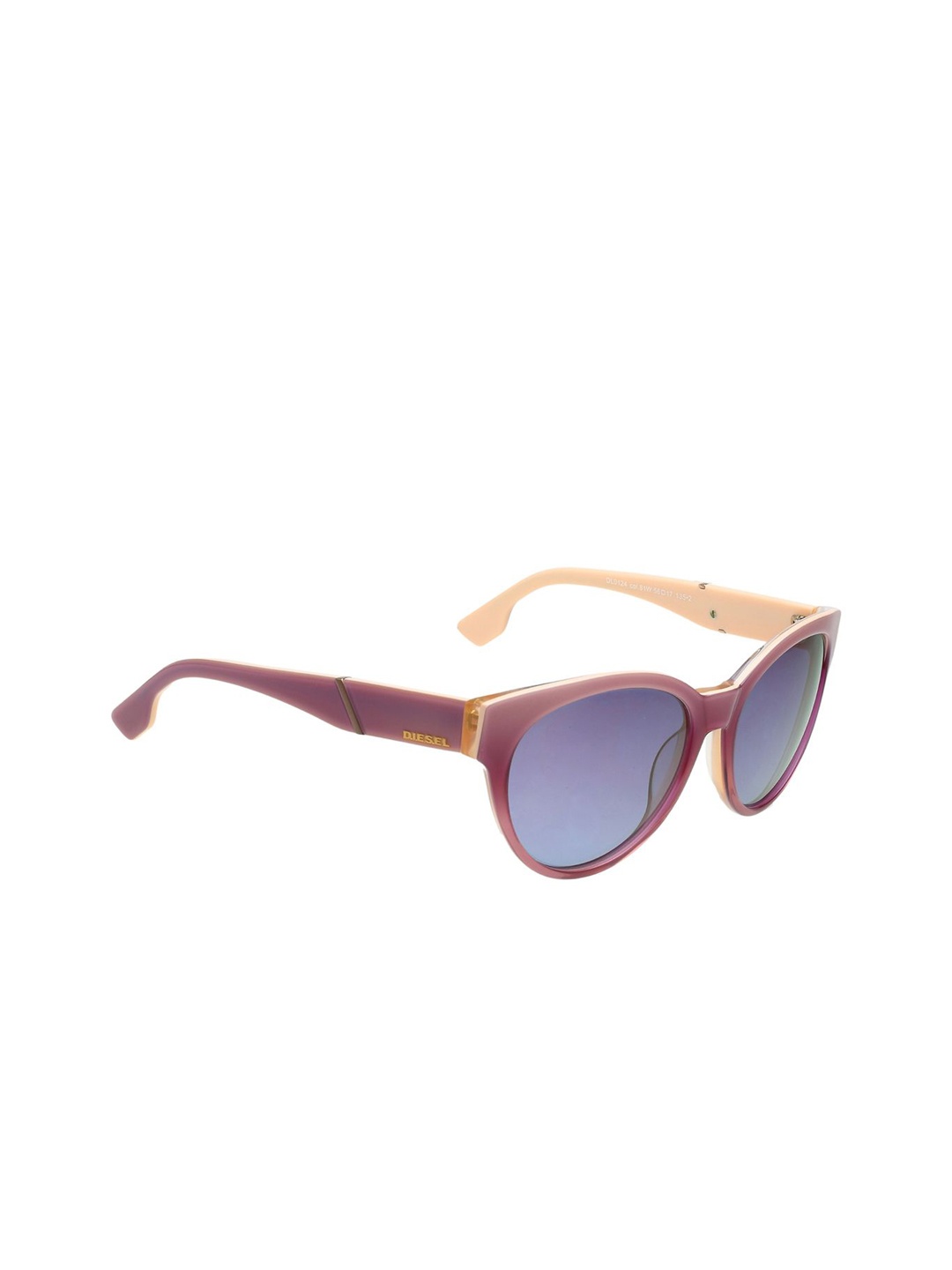 

DIESEL Women Cateye Sunglasses with UV Protected Lens DL0124 81W 56 S-Blue