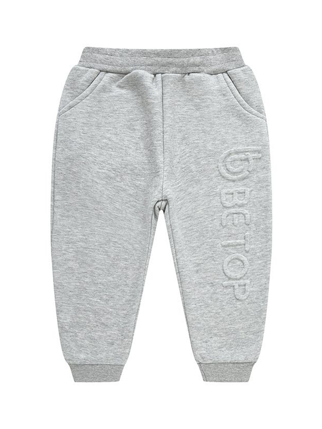 

StyleCast Kids Cotton Mid Rise Joggers, Grey