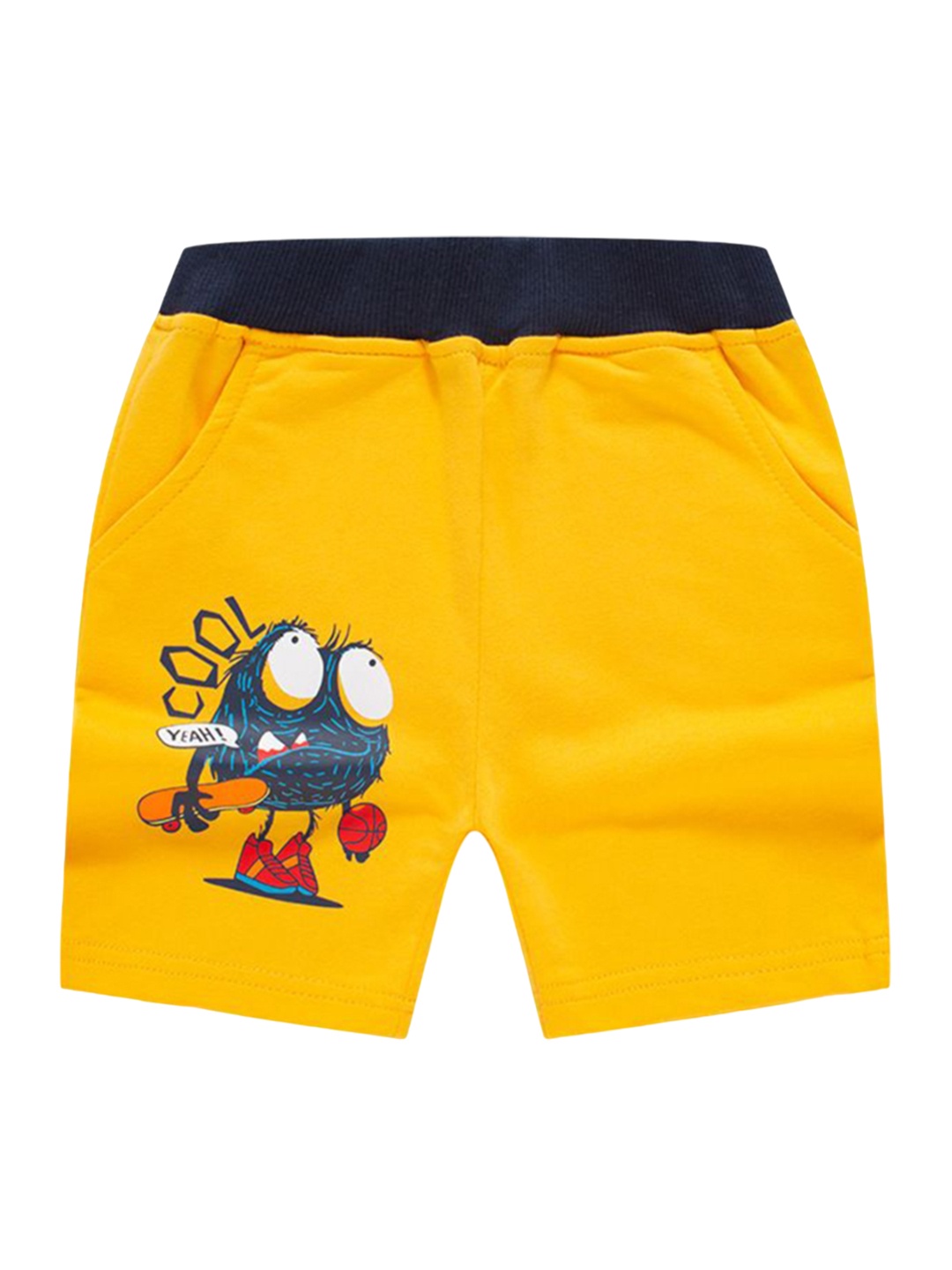 

StyleCast Unisex Kids Graphic Printed Shorts, Yellow