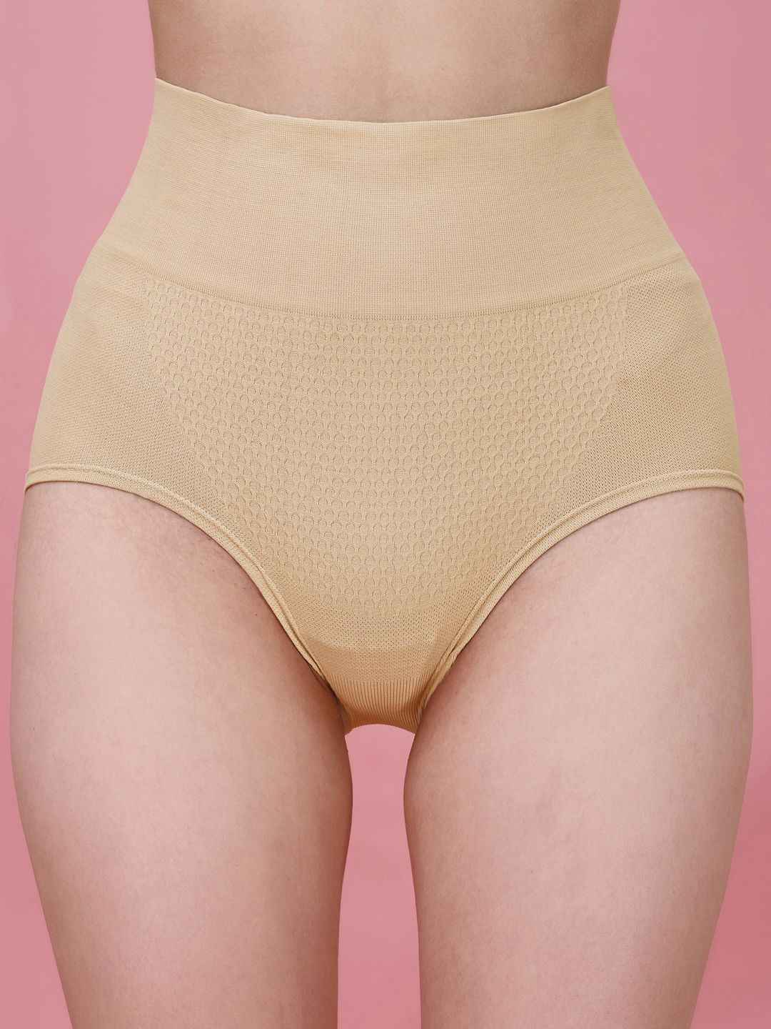 

Trendmalls Pack of 3 Seamless Tummy Shapewear, Beige