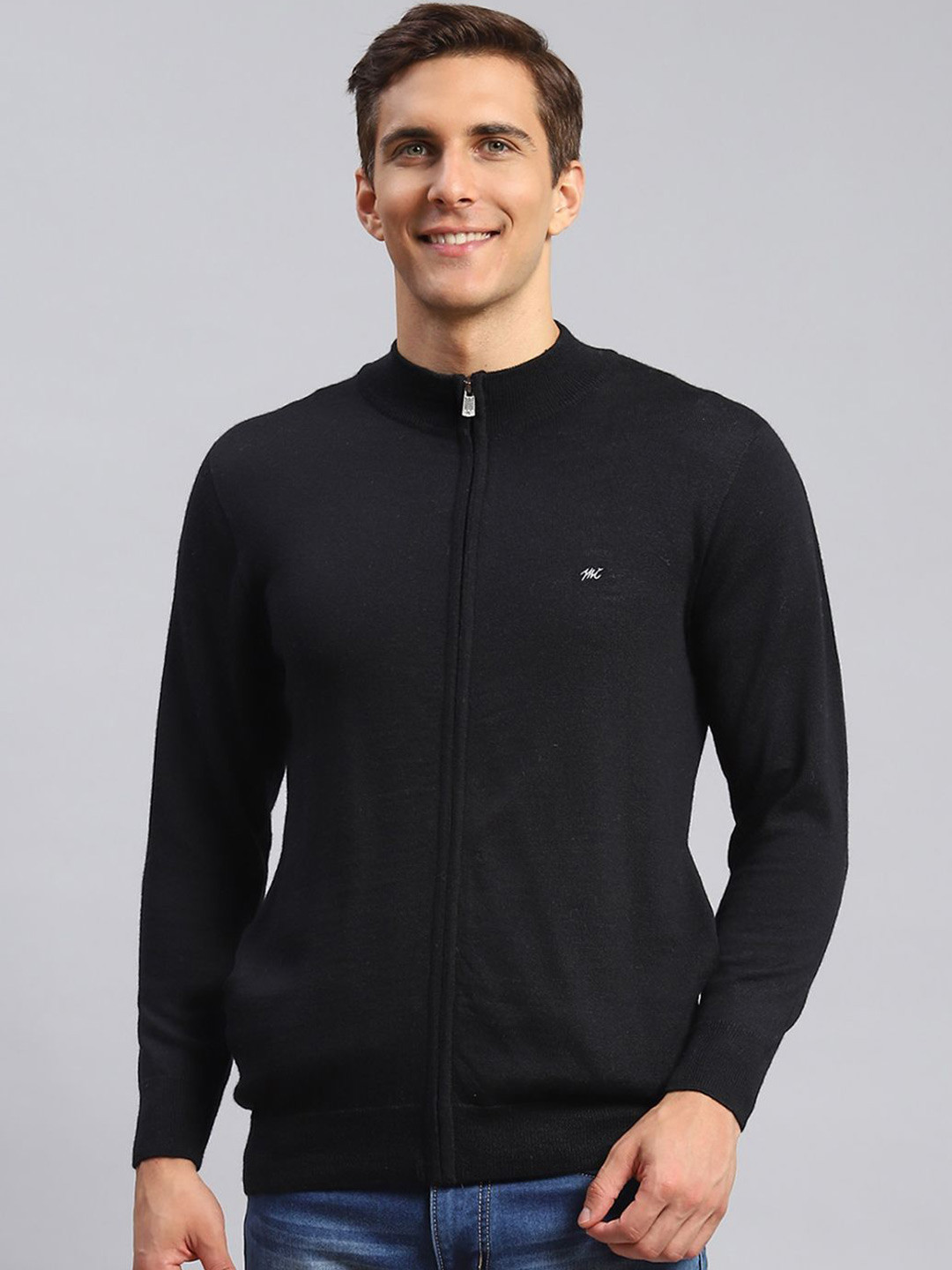 

Monte Carlo Men Woollen Pullover, Black