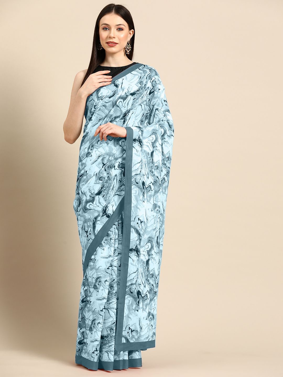 

BUTA BUTI Pure Cotton Saree, Sea green