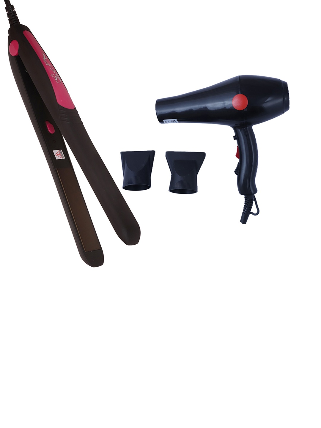 

NIRVANI Set of 2800 Professional Hair Dryer 2000 Watt & 328 Hair Straightener, Black