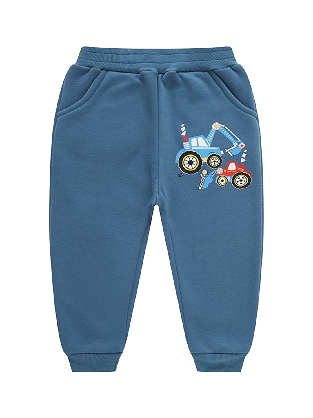 

StyleCast Kids Printed Cotton Mid Rise Joggers, Blue