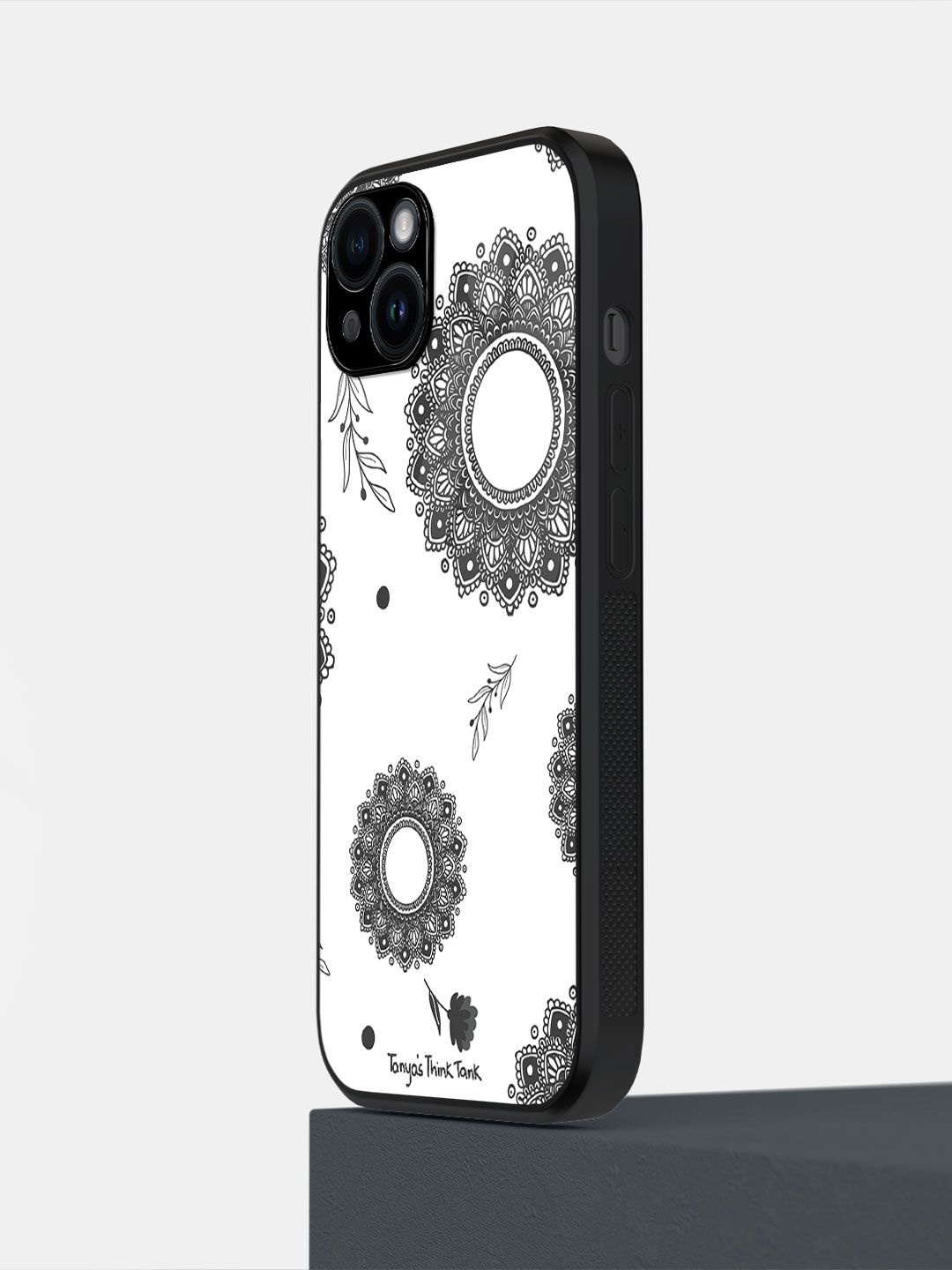 

macmerise Floral Printed iPhone 14 Plus Back Case Mobile Accessories, White