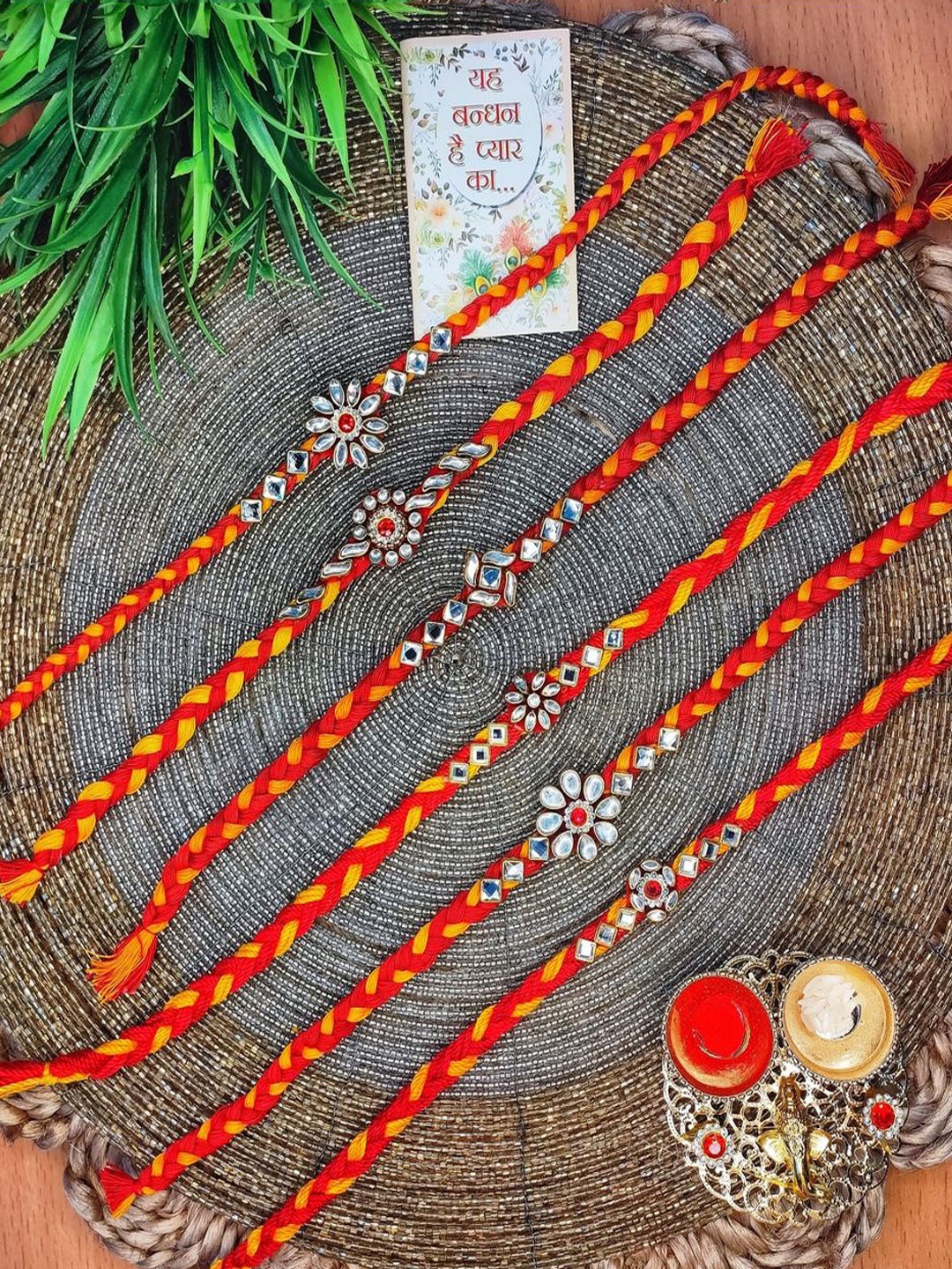 

NVR Thread Rakhi, Red