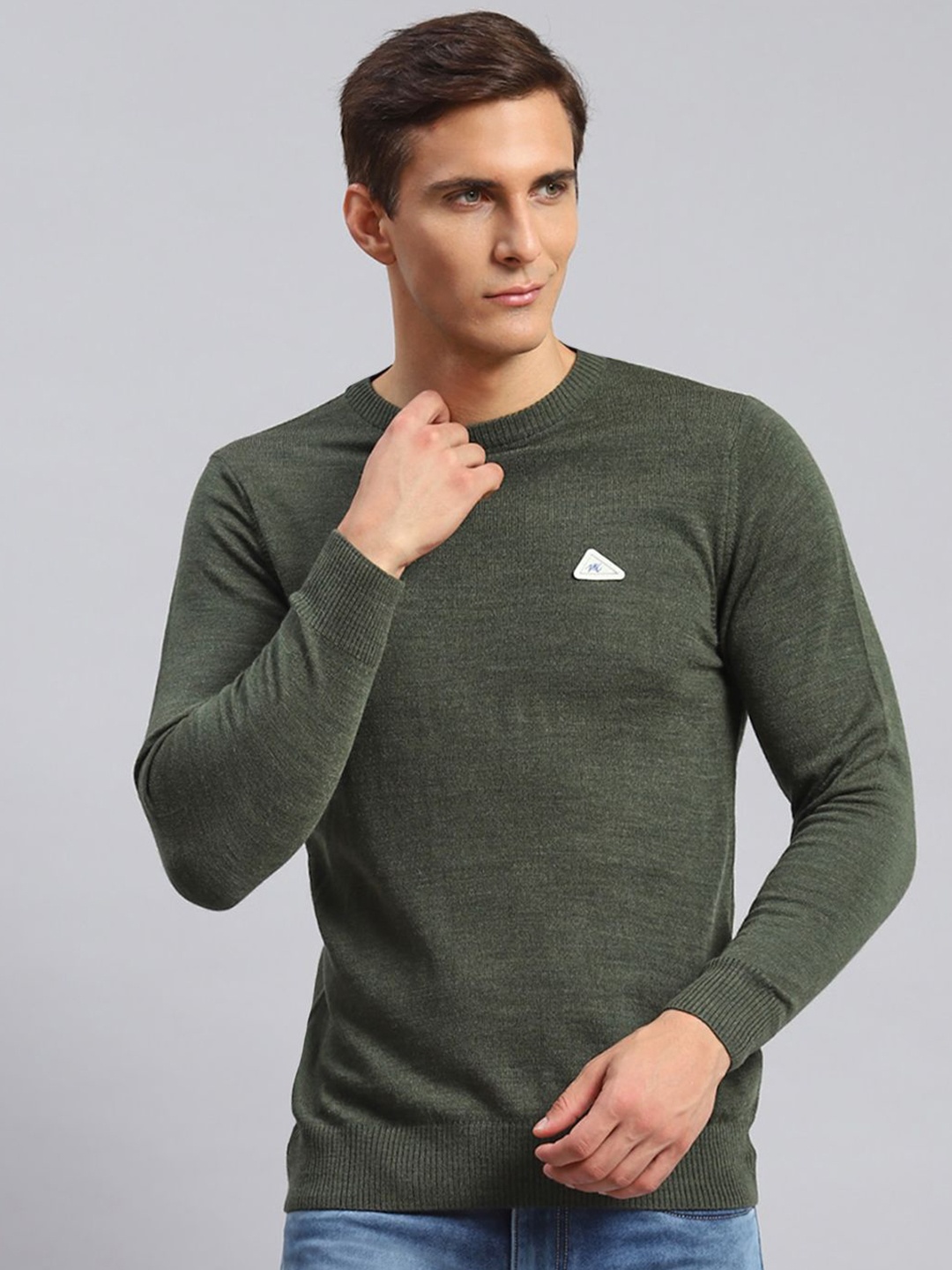 

Monte Carlo Men Woollen Pullover, Green