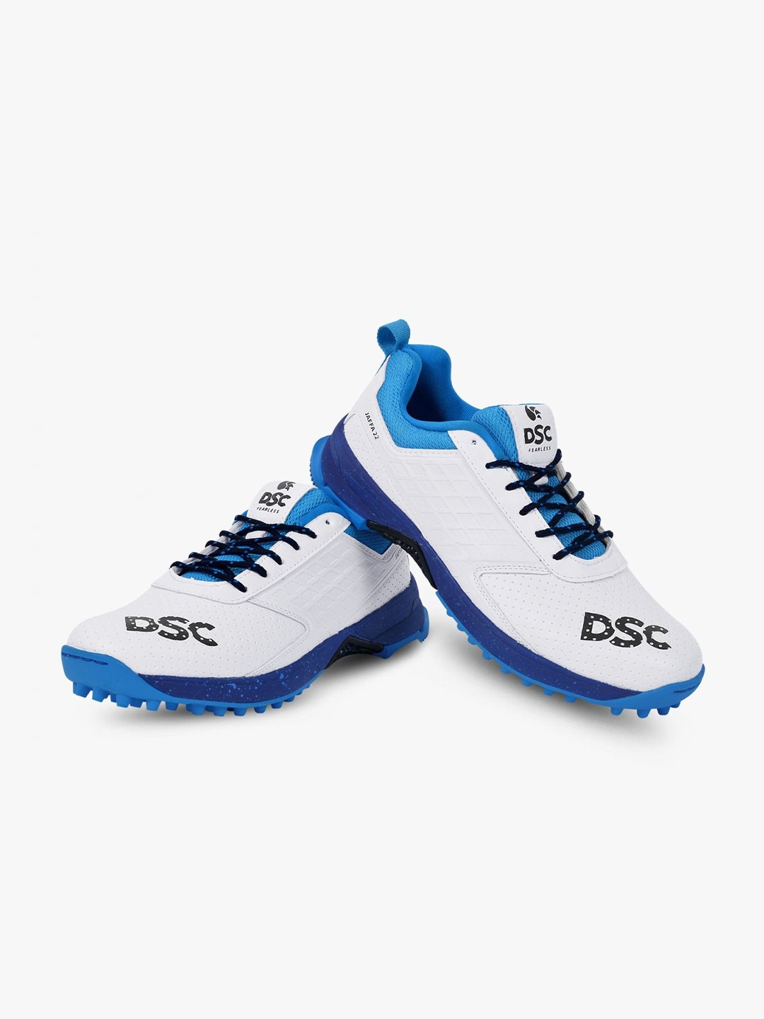 

DSC Jaffa 22 Cricket Shoes for Mens, Color : White - Navy