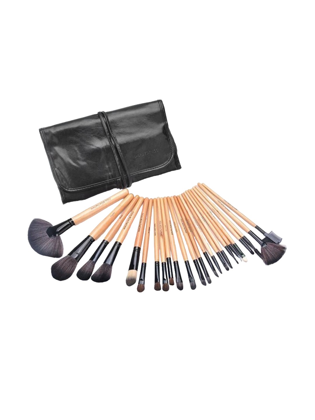 

Yoana Set of 24 Professional Beauty Series Makeup Brush Set With Pouch, Black