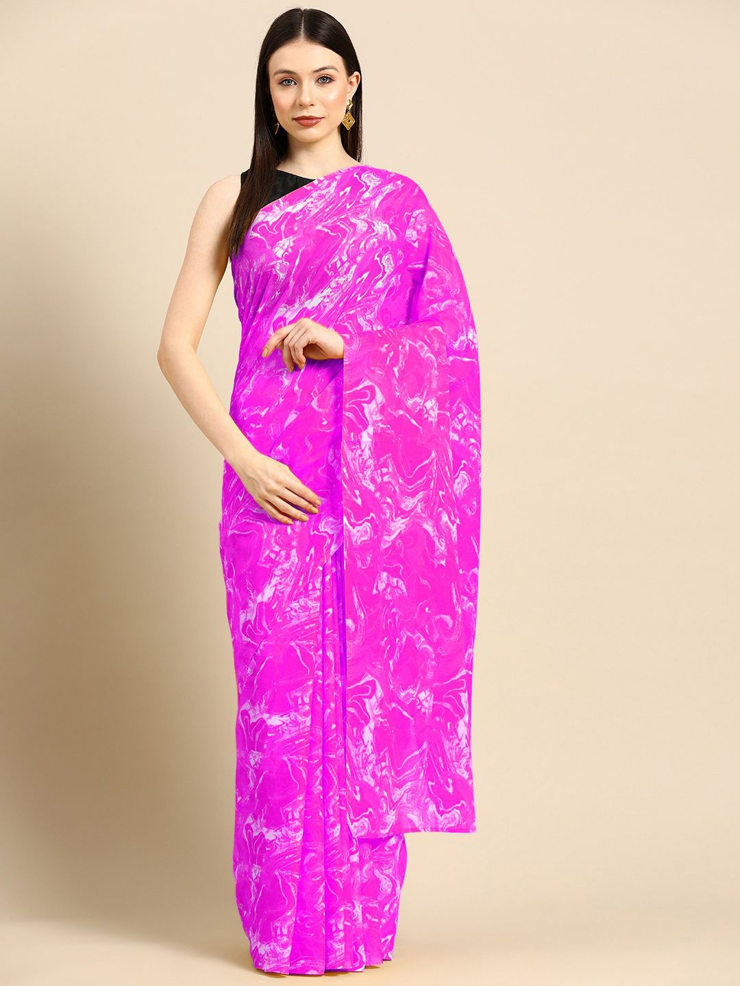 

BUTA BUTI Pure Cotton Saree, Pink