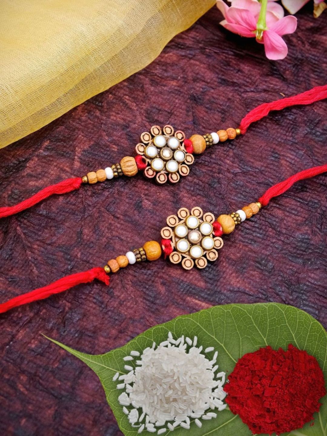 

Crunchy Fashion Thread Rakhi, Gold