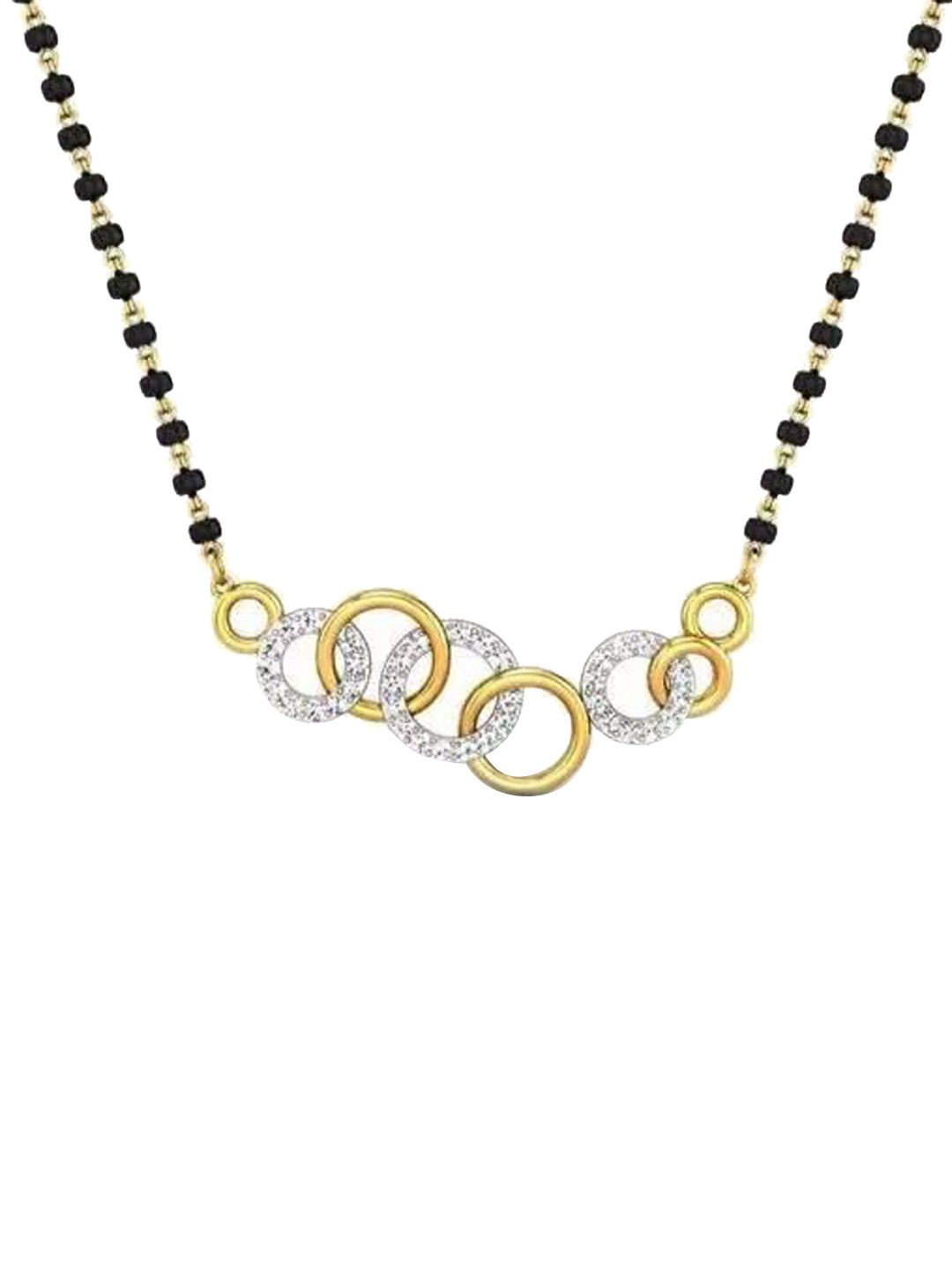 

HETPRIT Gold-Plated Artificial Stones and Beads Mangalsutra