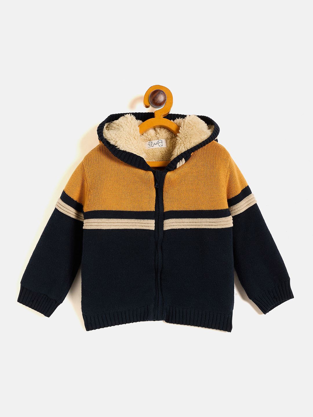 

JWAAQ Boys Striped Pullover, Black