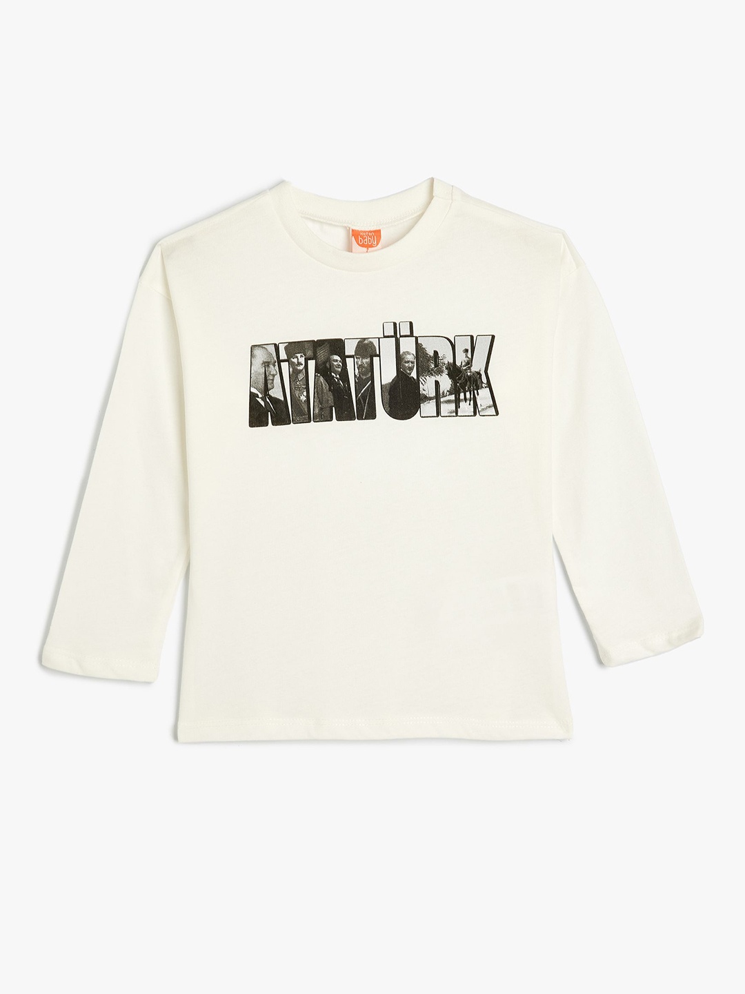 

Koton Boys Typography Printed Round Neck Cotton T-Shirt, White