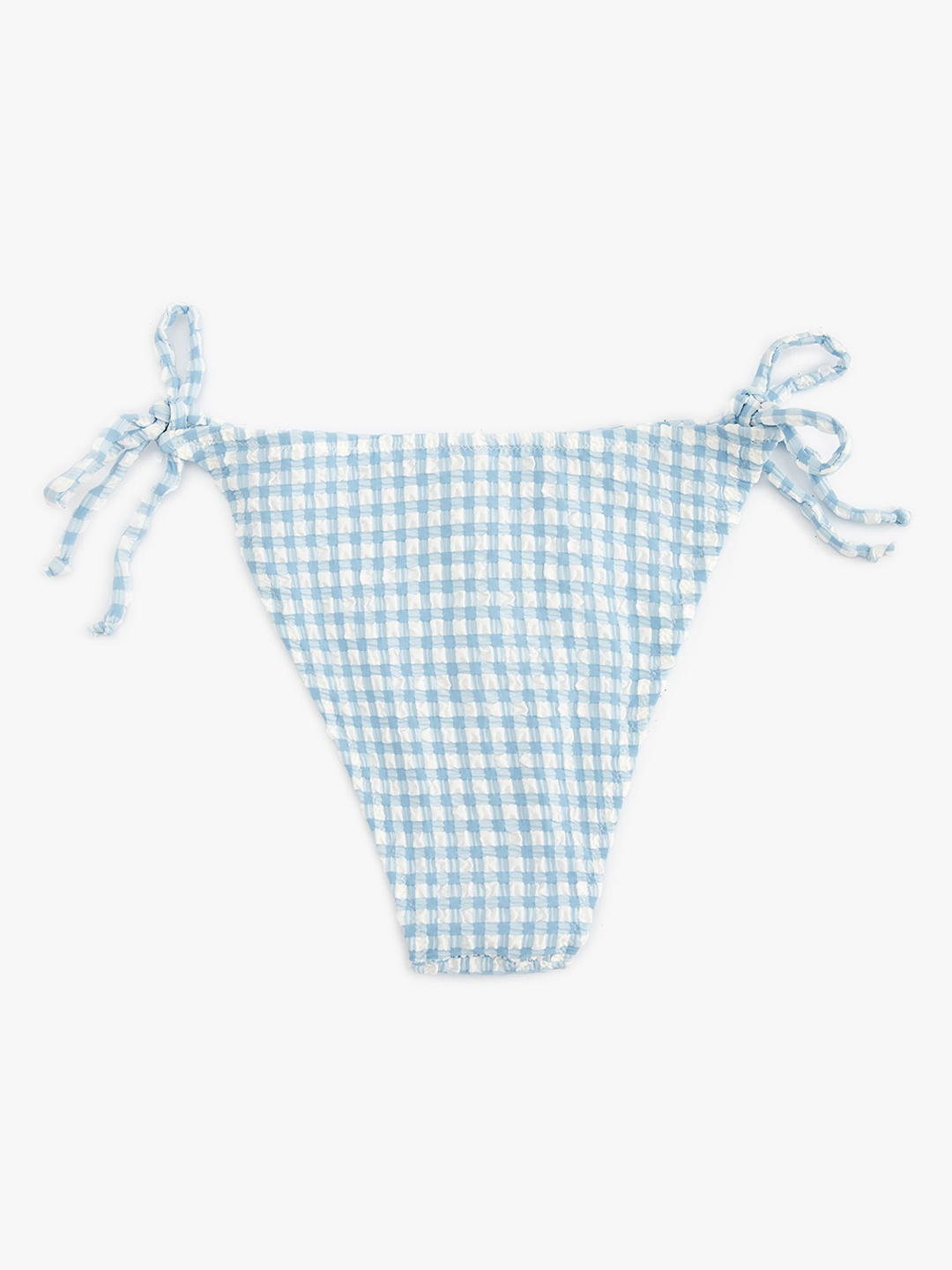 

Koton Checked Tie Bikini Bottoms, Blue