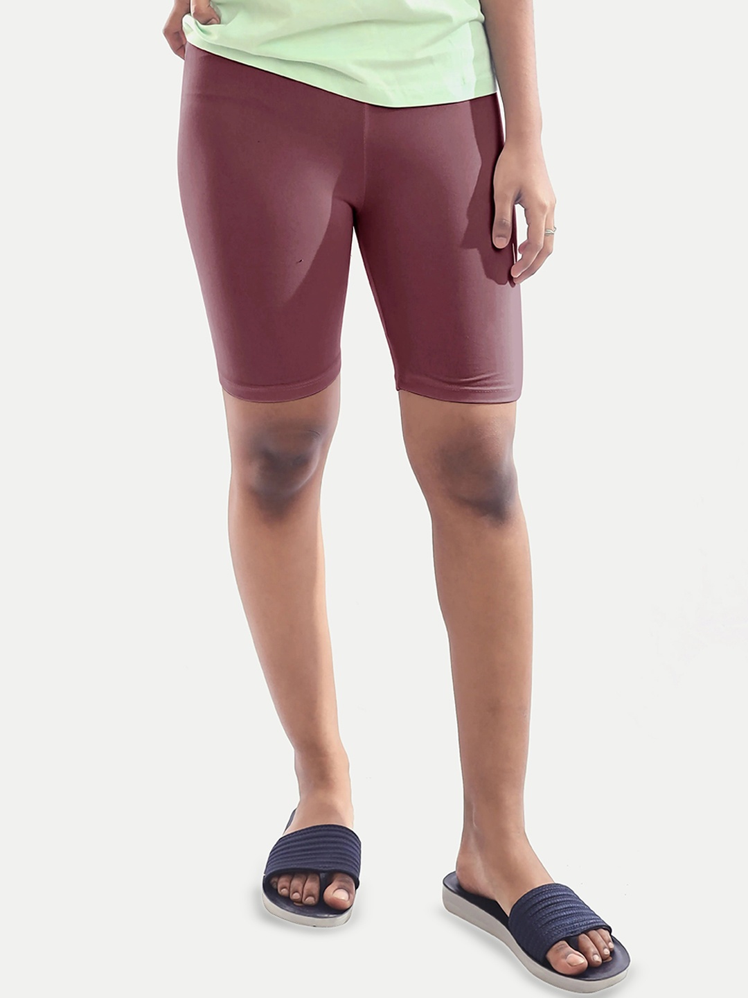 

BAESD Girls Skinny Fit Shorts, Maroon