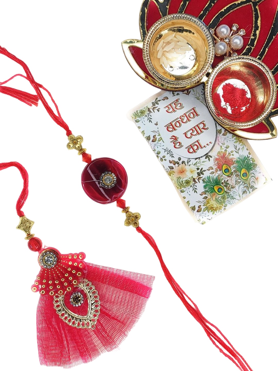 

NVR Thread Rakhi, Red