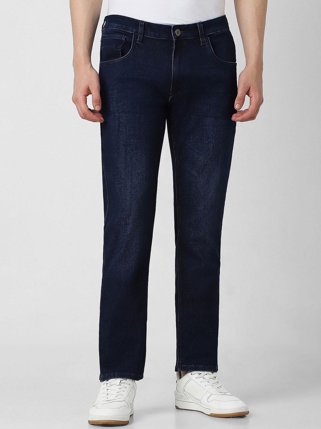 

VAN HEUSEN DENIM LABS Men Slim Fit Mid-Rise Jeans, Navy blue