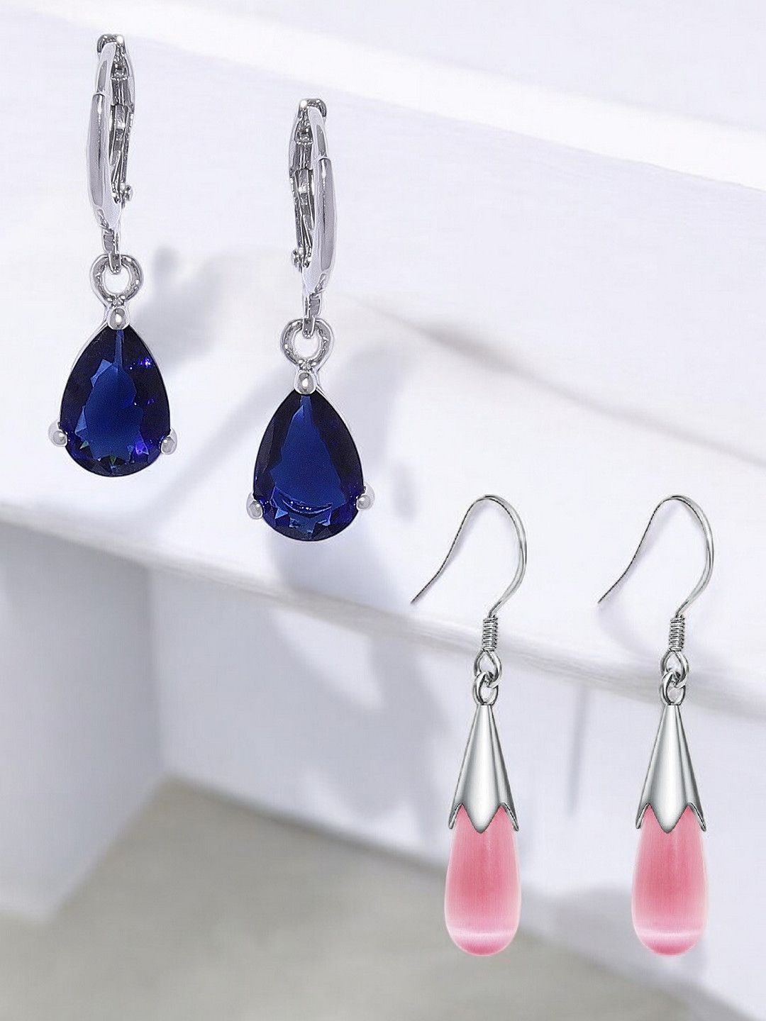 

fabula Teardrop Shaped Drop Earrings, Black