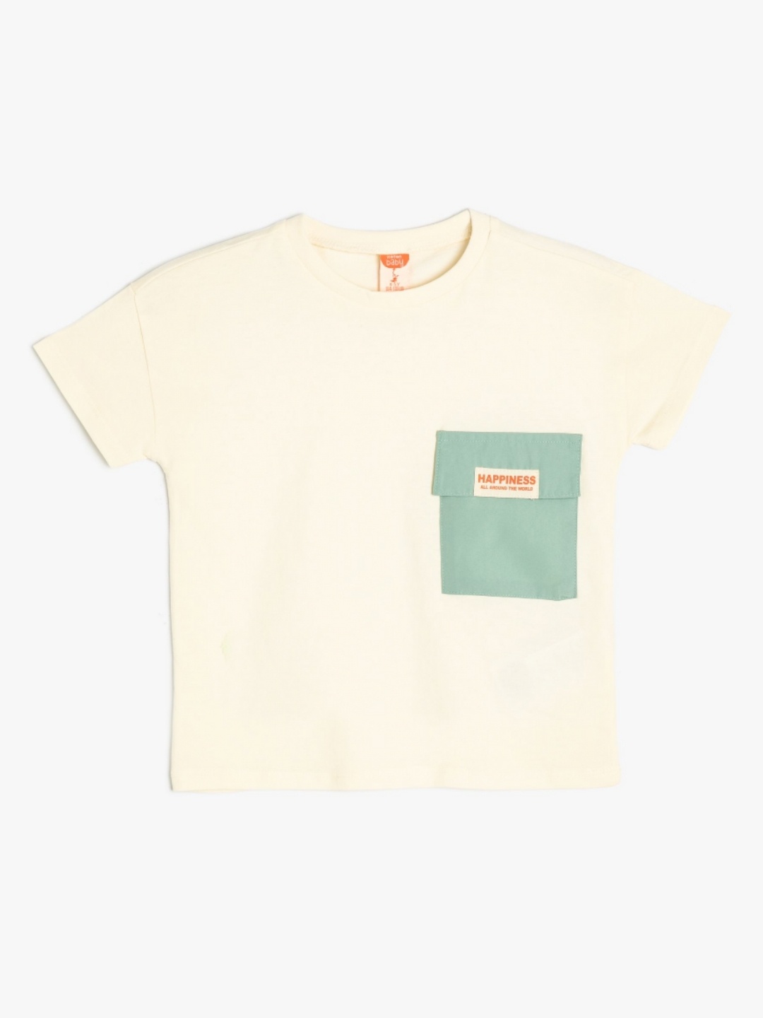 

Koton Girls Pockets T-shirt, Beige