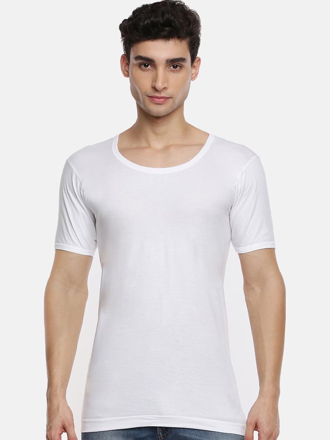 

Ramraj Pack Of 3 Cotton Undershirt Vests R1SukraRNS4Pcs, White