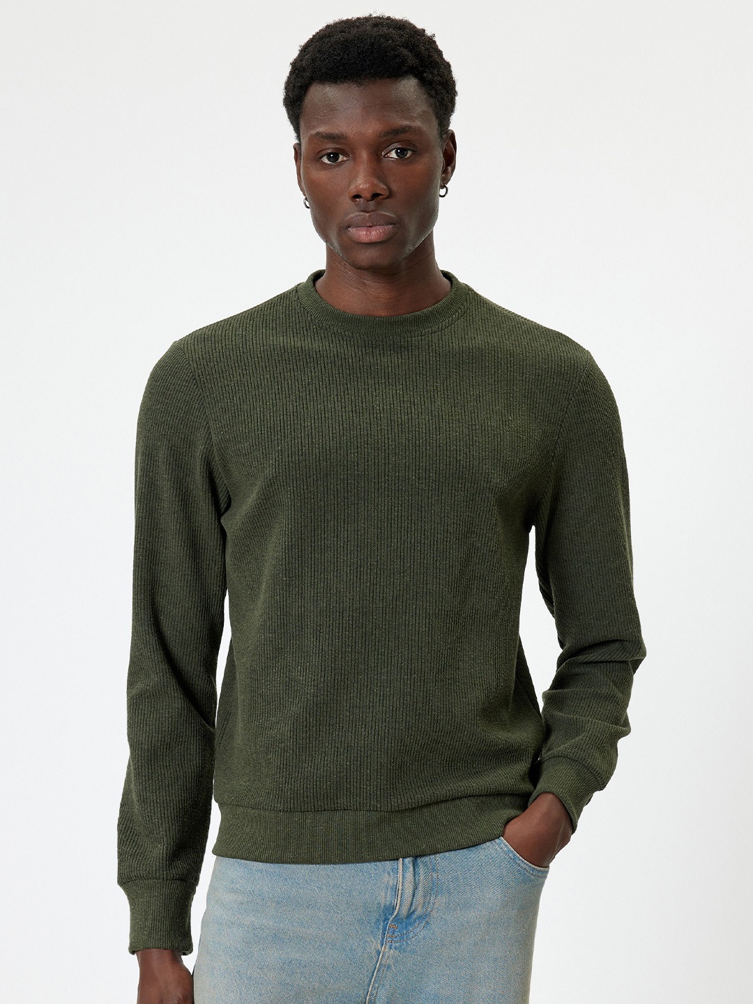 

Koton Men Sweatshirt, Khaki