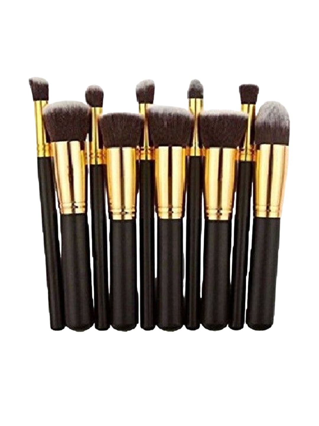 

Yoana Set Of 10 Makeup Brushes, Gold