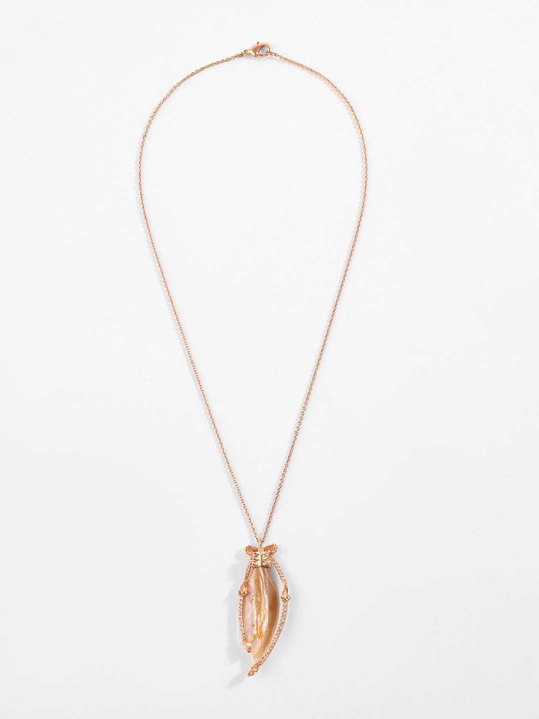 

Outhouse Rose Gold-Plated Quirky Brass Pendant