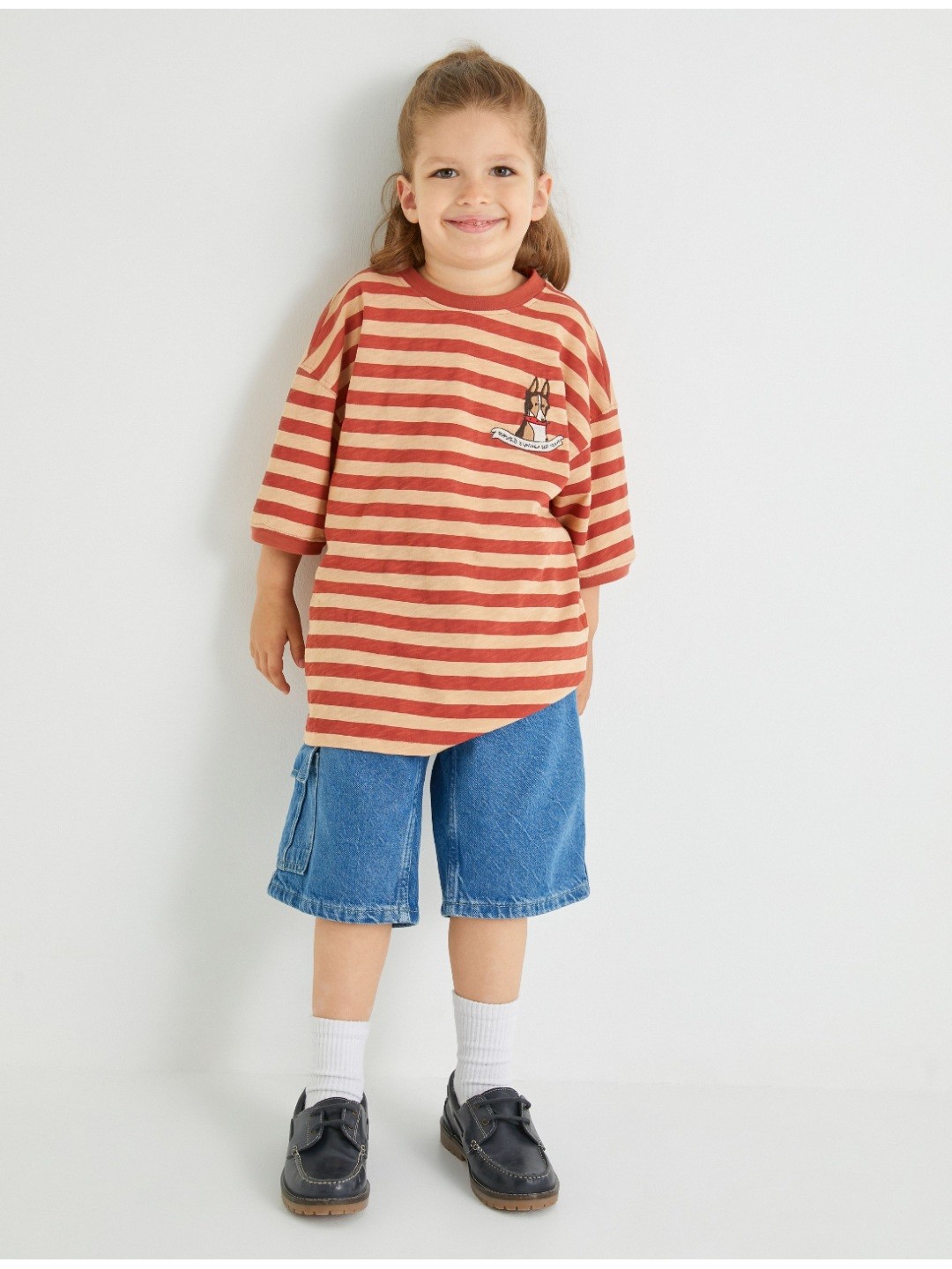 

Koton Boys Striped T-shirt, Beige