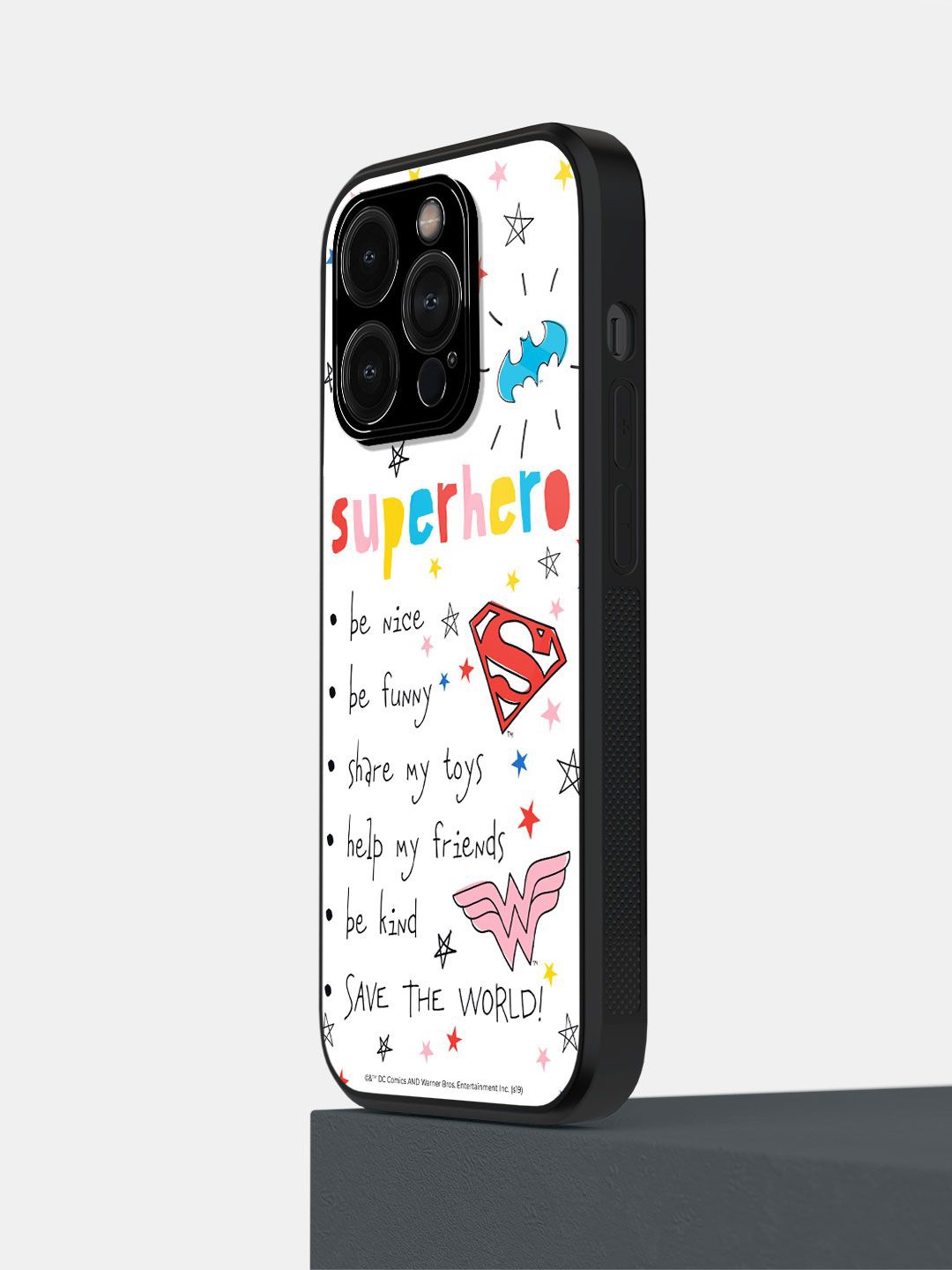 

macmerise Cartoon Characters Printed iPhone 14 Pro Back Case Mobile Accessories, White