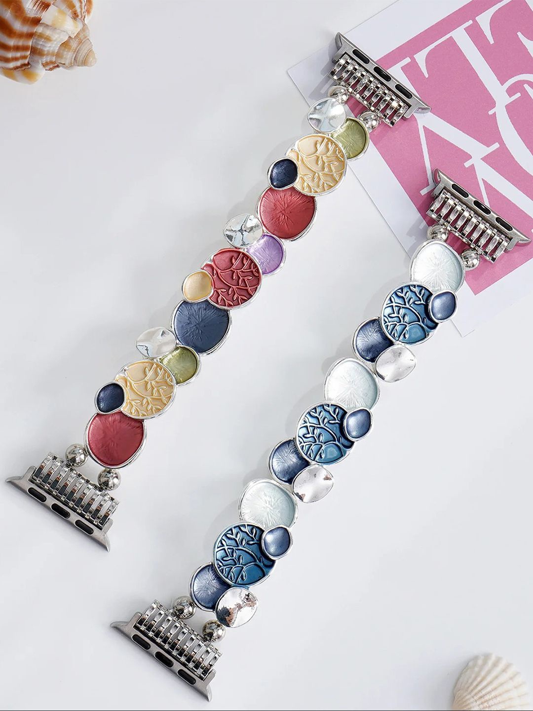 

PEEPERLY Elegant Twig Spectrum Bracelet Smart Watch Strap, Blue