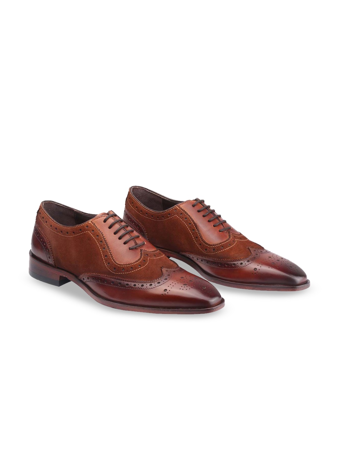 

Harrykson London Men Textured Formal Brogues, Tan