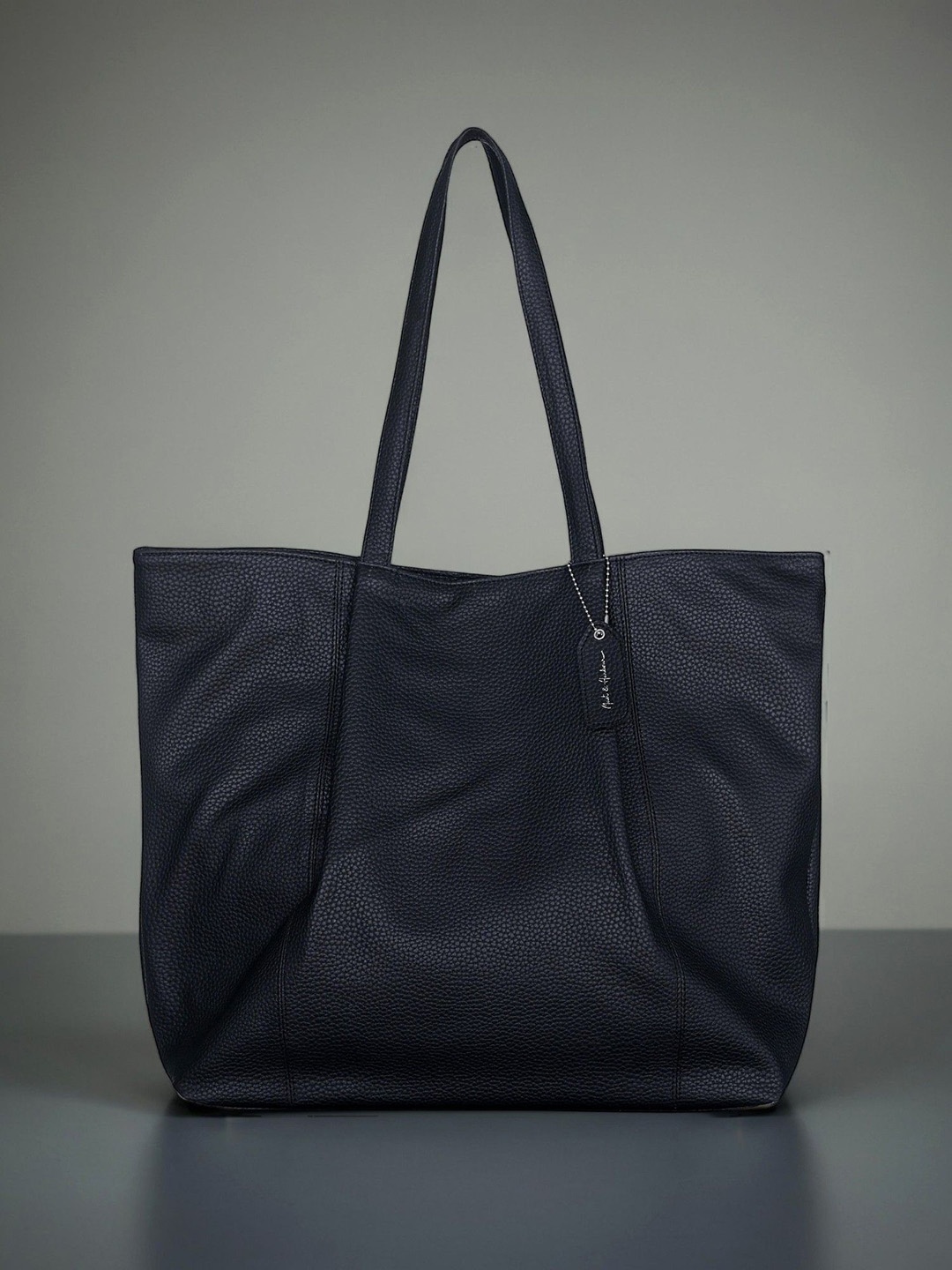 

Mast & Harbour PU Oversized Shopper Tote Bag with Tasselled, Black